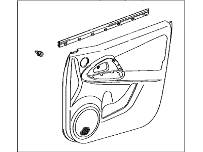 Toyota 67620-42800-B3 Board Sub-Assy, Front Door Trim, LH