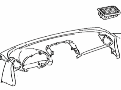 Toyota 55302-42901-B0 Panel Sub-Assy, Instrument, Upper