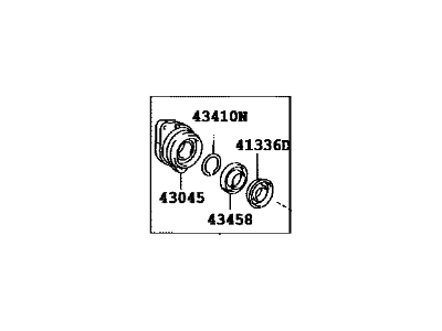 Toyota 43030-42040 Joint Assembly, Front Cv, Right