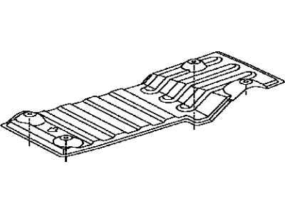 Toyota 58327-48050 Insulator, Main Muffler Heat