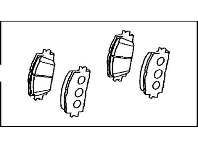 Toyota 04465-42150 Front Disc Brake Pad Set