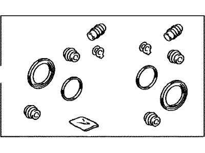 Toyota 04479-42080 Cylinder Kit, Disc Brake, Rear