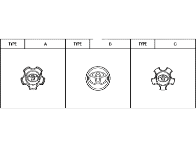 Toyota 42603-42120 Wheel Hub Ornament Sub-Assembly