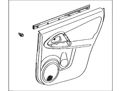 Toyota 67630-42310-B5 Board Sub-Assy, Rear Door Trim, RH