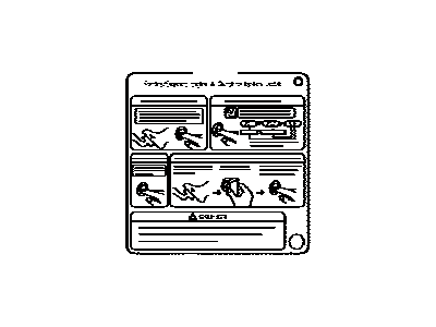 Toyota 89616-30031 Label, Push Start Information