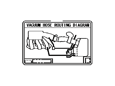 Toyota 17792-31210 Label, Engine Vacuum Hose Information