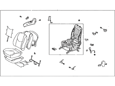 Toyota 71100-42M35-B0 Seat Assembly, Front RH