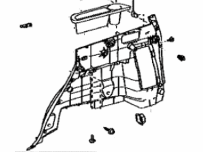 Toyota 64740-42041-B0 Panel Assembly, Deck Trim