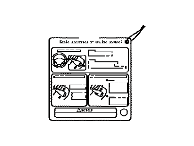 Toyota 84639-64010 Label, Cruise Control