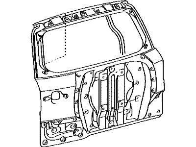 Toyota 67005-42331 Panel Sub-Assy, Back Door