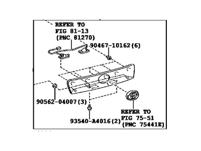 Toyota 76801-42110-C0 Garnish Sub-Assembly, Ba