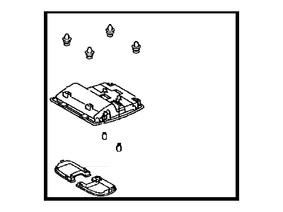 Toyota 81260-42011-A0 Lamp Assembly, Map