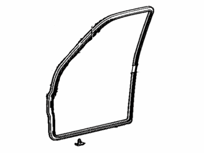 Toyota 67861-16041 Weatherstrip, Front Door, RH