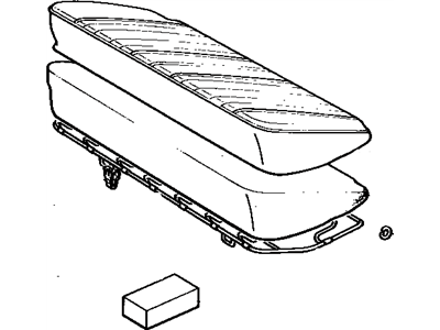 Toyota 71460-16151-01 Cushion Assembly, Rear Seat