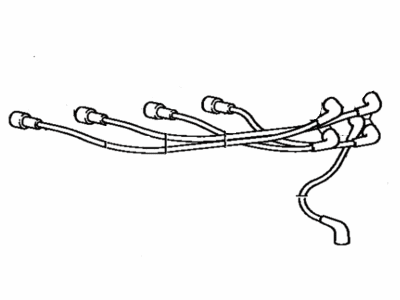 Toyota 90919-21271 Cord Set, Coil & Spark, W/Resistive