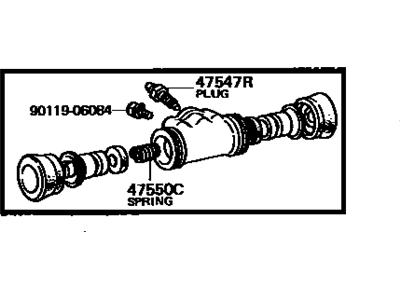 1982 Toyota Tercel Wheel Cylinder - 47550-19106