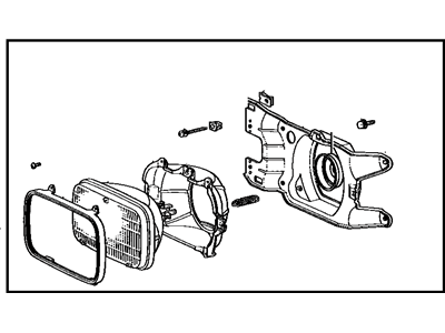 Toyota 81110-80086 Passenger Side Headlight Assembly