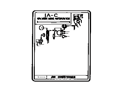 Toyota 17792-15050 Plate, Engine Vacuum Hose Information