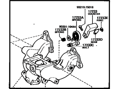 Toyota Tercel Exhaust Manifold - 17140-15030