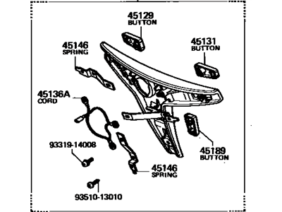 Toyota 45130-10050-01 Button Assembly, Horn