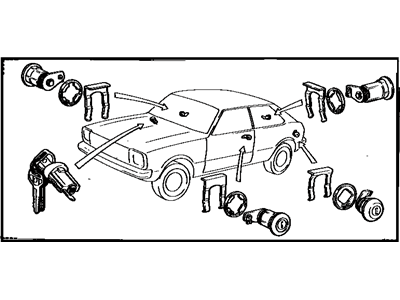 Toyota Tercel Door Lock Cylinder - 69005-19397