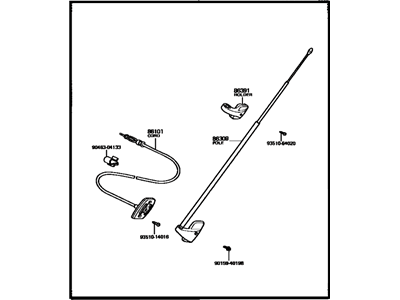 1980 Toyota Tercel Antenna - 86300-16030