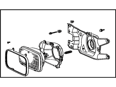 Toyota 81150-80083 Driver Side Headlight Assembly