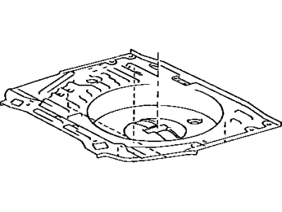 Toyota 58311-14170 Pan, Rear Floor