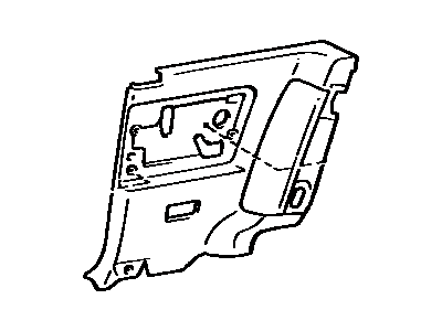 Toyota 62510-1B050-03 Board, Quarter Inside Trim, RH