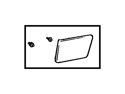 Toyota 62633-14040-04 Cover, Quarter Trim Base, Front RH