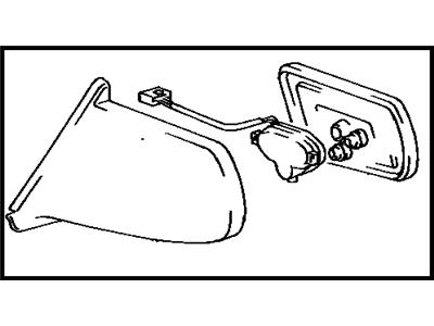 Toyota 87940-14820-24 Driver Side Mirror Assembly Outside Rear View