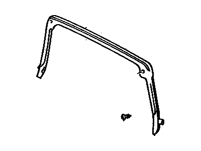 Toyota 63252-14030 Weatherstrip, Removable Roof, Rear