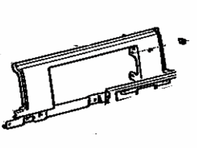 Toyota 75831-14280 Panel, Lower Back Finish, Center