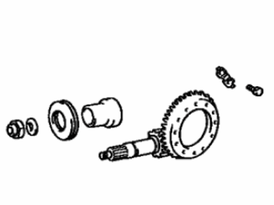 Toyota 41201-29605 Final Gear Kit, Differential, Rear