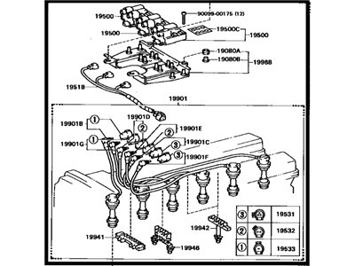 1987 Toyota Supra Ignition Coil - 19080-42010