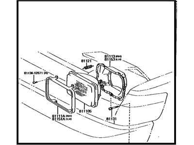 1989 Toyota Supra Headlight - 81150-1B110