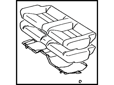 Toyota 71560-14380-04 Cushion Assembly, Rear Seat