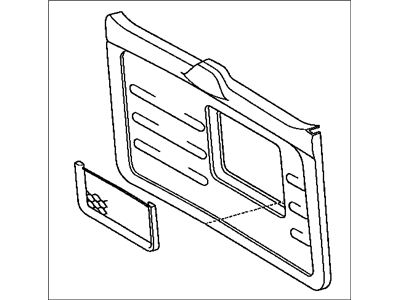 Toyota 67751-42030-B1 Board, Back Door Trim