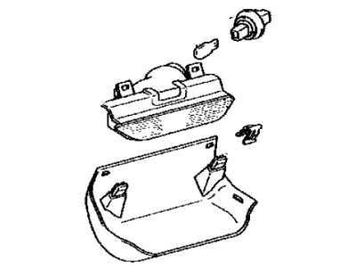 Toyota 81570-49015-B0 Lamp Assy, Center Stop