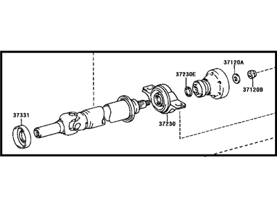 Toyota 37120-42030 Propeller Intermediate Shaft Assembly