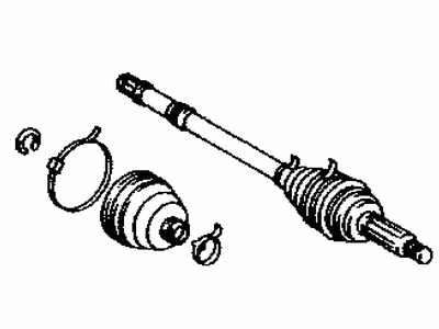 Toyota 42370-49095 Shaft Assembly, Rear Drive Outboard Joint, Left