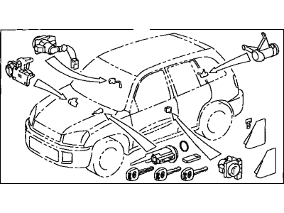 Toyota RAV4 Ignition Lock Cylinder - 69005-42350