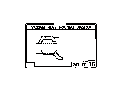 Toyota 17792-28180 Plate, Engine Vacuum Hose Information