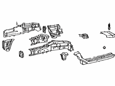 Toyota 57101-42080 Member Sub-Assy, Front Side, RH