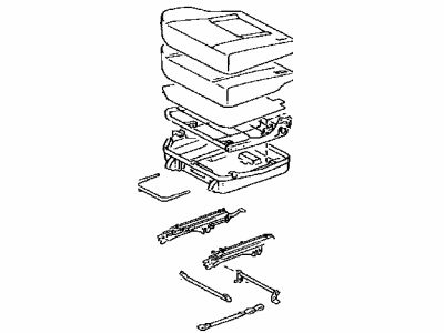 Toyota 71470-42470-B0 Cushion Assembly, Rear Seat, LH