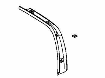 Toyota 67938-42020-B1 Garnish, Back Door Side, LH