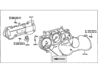 Toyota 83800-4A041 Meter Assy, Combination