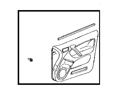 Toyota 67620-42641-B2 Board Sub-Assy, Front Door Trim, LH