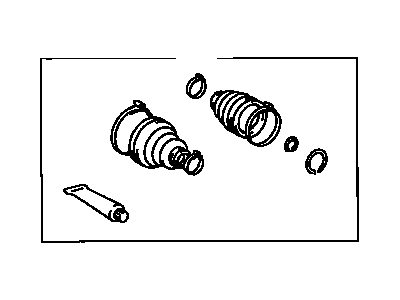 Toyota 04427-42060 Front Cv Joint Boot Kit, In Outboard, Right