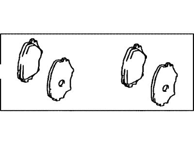 2001 Toyota RAV4 Brake Pad Set - 04465-42070